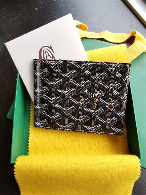 goyard plumet wallet|Goyard money clip wallet.